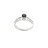 Solitaire white gold sapphire ring with carat diamonds 0.31 G-VS1