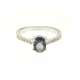 Anello con iolite carati 0,94 e diamanti ct 0,06 G-VS1