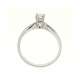 Solitaire white gold ring carat 0:27 G-VS1