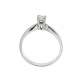 Solitaire white gold ring carat 0:27 G-VS1