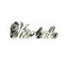 Michela custom name ring upon request white gold 0.01 carats diamond