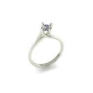 Anello solitario Valentino diamante GIA ct. 0.42 G-SI2 Anello solitario Valentino diamante GIA ct. 0.42 G-SI2