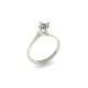 Valentino solitaire ring in white gold and diamond GIA ct. 0.42 G-SI2