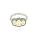 Trilogy ring in fancy yellow diamonds carat 2.00 FLY-VS2 GIA