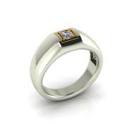 Anello solitario diamante certificato IGI carati 0,20 G-VS1  Anello solitario diamante certificato IGI carati 0,20 G-VS1