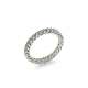 Eternity ring in white gold diamonds carat 2 g-vs1