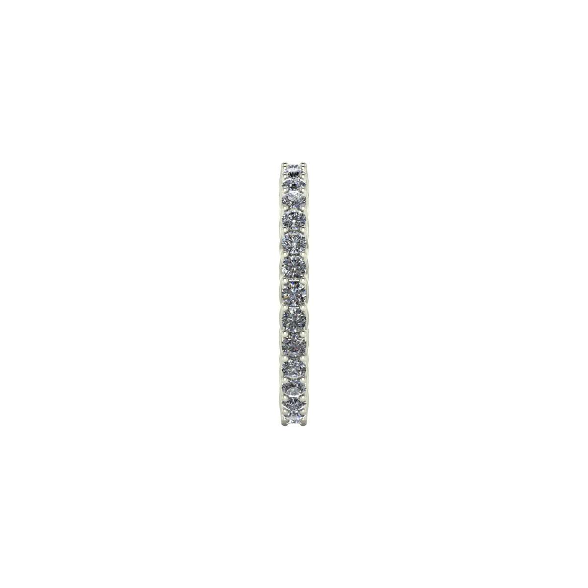 Eternity ring in white gold diamonds carat 2 g-vs1