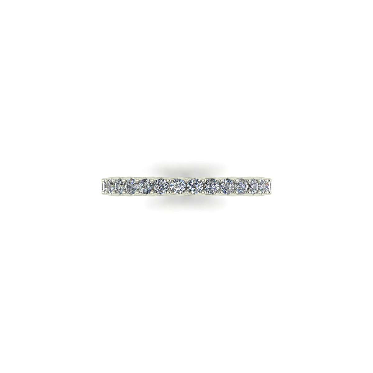 Eternity ring in white gold diamonds carat 2 g-vs1