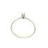 Anello solitario oro bianco diamante HRD carati 0.08 D-VS1