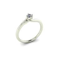 Anello  solitario GIA carati 0.30 F-IF Anello  solitario GIA carati 0.30 F-IF