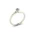 Women's solitaire ring at low prices made of white gold with a GIA carat certificate of 0.30 F-IF