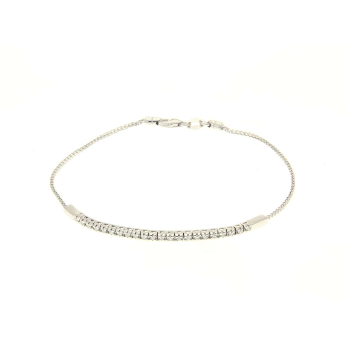 Tennis bracelet 0.15 carats diamonds G-VS1