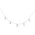 Collana in oro bianco con ciondoli diamanti carati 0.18 G-VS1