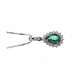 Collana smeraldo carati 0,80 diamanti carati 0,18 G-VS1