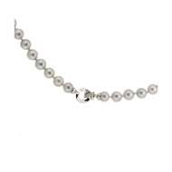 Girocollo di perle grigie oro e diamanti Ct.0,03 G-VS1 Girocollo di perle grigie oro e diamanti Ct.0,03 G-VS1