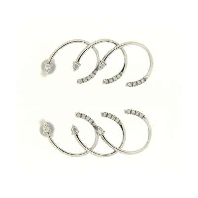 Fancy earrings 0.30 carats diamonds G Color VS1 Clarity