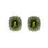 Orecchini con peridoto e diamanti ct 0.42 G-VS1