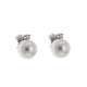 Earrings pearls 8 mm 0.04 carats diamonds G-VS1