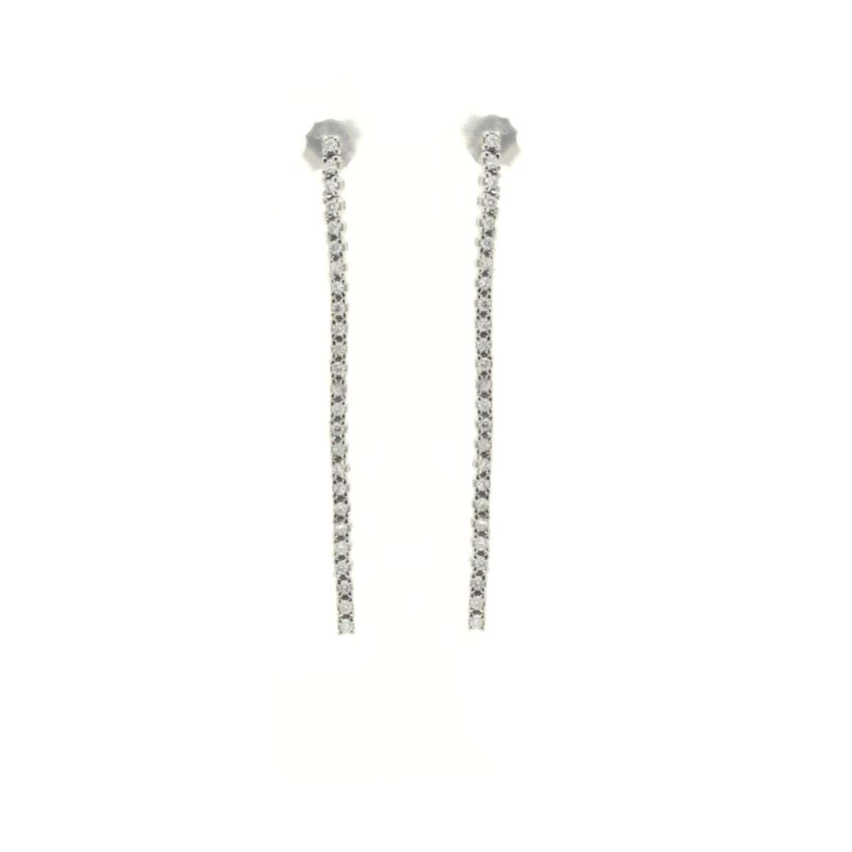Tennis dangling earrings 0.52 carats diamonds G-VS1