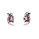 Earrings tourmaline 0.87 cts. 0.10 carats diamonds G-VS1