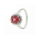 Anello con rubellite carati 1,58 diamanti carati 0.42 G-VS1