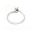 White gold Valentino style Solitaire Ring 0.15 carats diamonds G-VS1