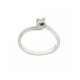 White gold Valentino style Solitaire Ring 0.15 carats diamonds G-VS1