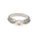 Anello perla mm 8 diamanti carati 0,14 G-VS1
