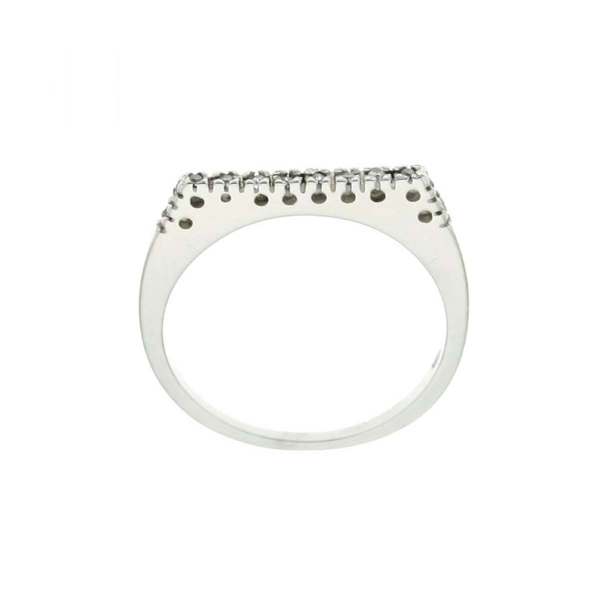 White gold eternity ring flat head 0.06 carats diamonds G Color VS1 Clarity