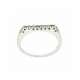 White gold eternity ring flat head 0.06 carats diamonds G Color VS1 Clarity