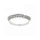 White gold eternity ring with three humps 0.07 carats diamonds G-VS1