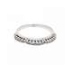 White gold eternity ring with three humps 0.07 carats diamonds G-VS1