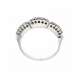 White gold eternity ring with three humps 0.07 carats diamonds G-VS1