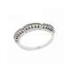 White gold eternity ring with three humps 0.07 carats diamonds G-VS1