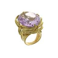 Anello in cera persa ametista carati 40,00  Anello in cera persa ametista carati 40,00