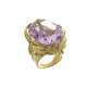 Lost wax ring amethyst 40.00 carats