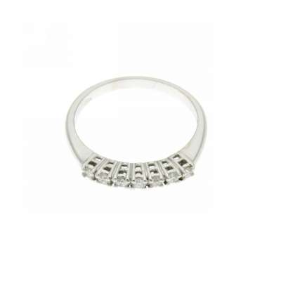 eternity ring seven diamonds 0.21 carats G-VS1 