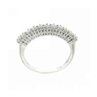 Anello mezza veretta con diamanti carati 0,55 G-VVS1 Anello mezza veretta con diamanti carati 0,55 G-VVS1