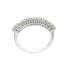 Half eternity Ring white gold 0.55 carat diamond G-VVS1