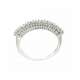 Half eternity Ring white gold 0.55 carat diamond G-VVS1