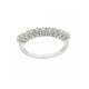 Half eternity Ring white gold 0.55 carat diamond G-VVS1