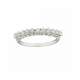 Half eternity Ring white gold 0.55 carat diamond G-VVS1