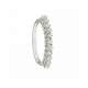 Half eternity Ring white gold 0.55 carat diamond G-VVS1