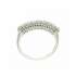 Half eternity Ring white gold 0.42 carat diamond G-VVS1