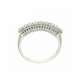 Half eternity Ring white gold 0.42 carat diamond G-VVS1