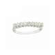 Half eternity Ring white gold 0.42 carat diamond G-VVS1