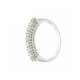 Half eternity Ring white gold 0.42 carat diamond G-VVS1