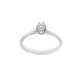 White gold solitaire ring diamond 0.20 carats G-VS1