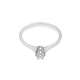 White gold solitaire ring diamond 0.20 carats G-VS1
