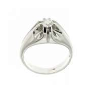 White gold solitaire ring for men 0.40 carats G-VS1 White gold solitaire ring for men 0.40 carats G-VS1